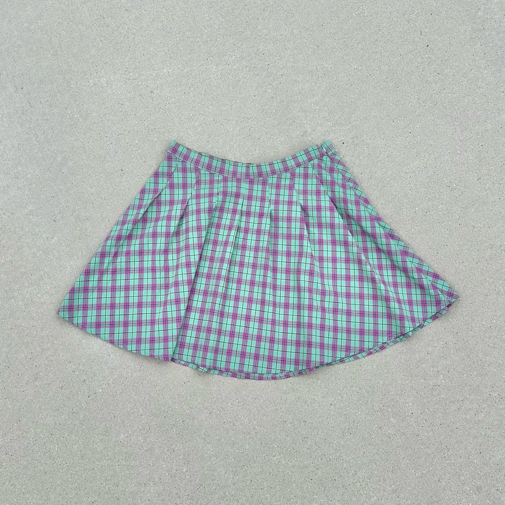 daisy street plaid mini skirt